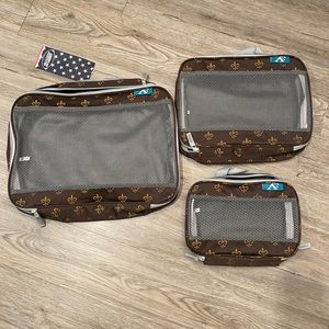 Travel packing cubes - set of 3